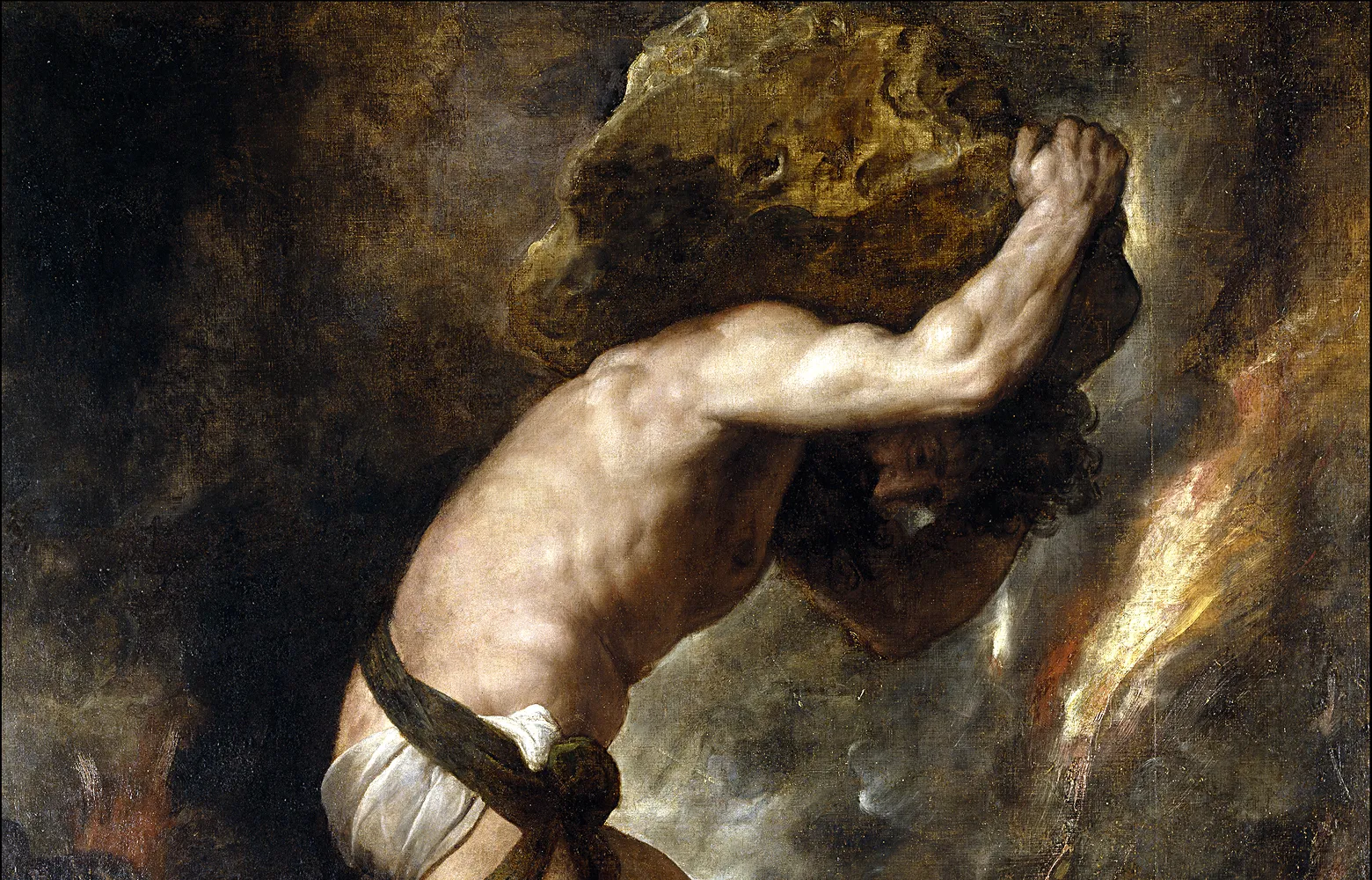 Sisyphus by Tiziano Vecellio ((1549)