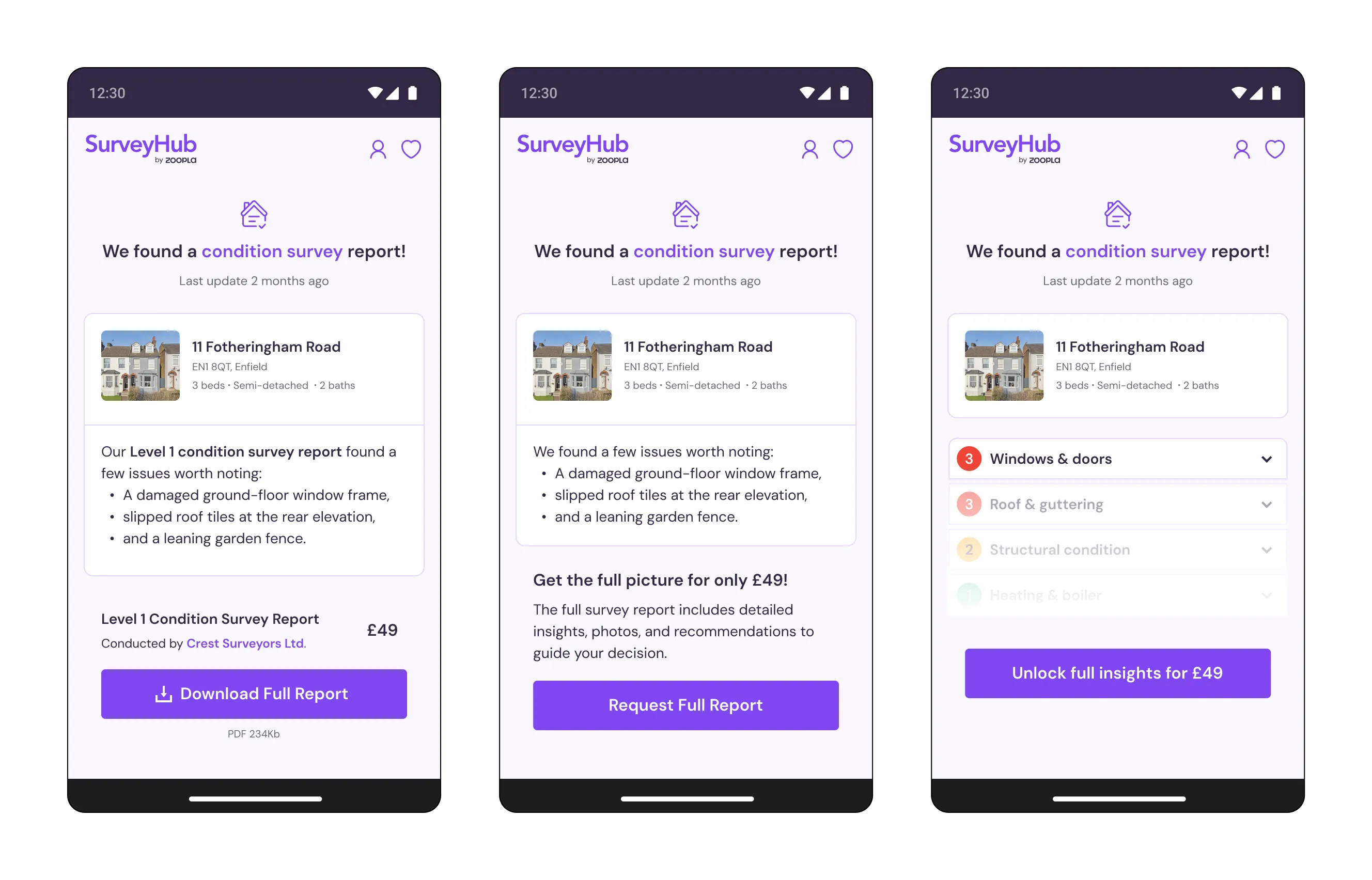 Zoopla Disclose survey information